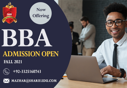 Now offering BBA admissions are open for Fall-2021